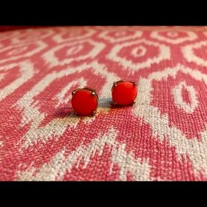 Jcrew neon orange studs